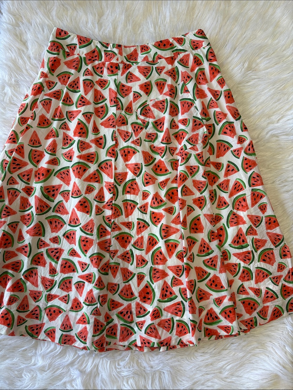 Anthropologie watermelon skirt
